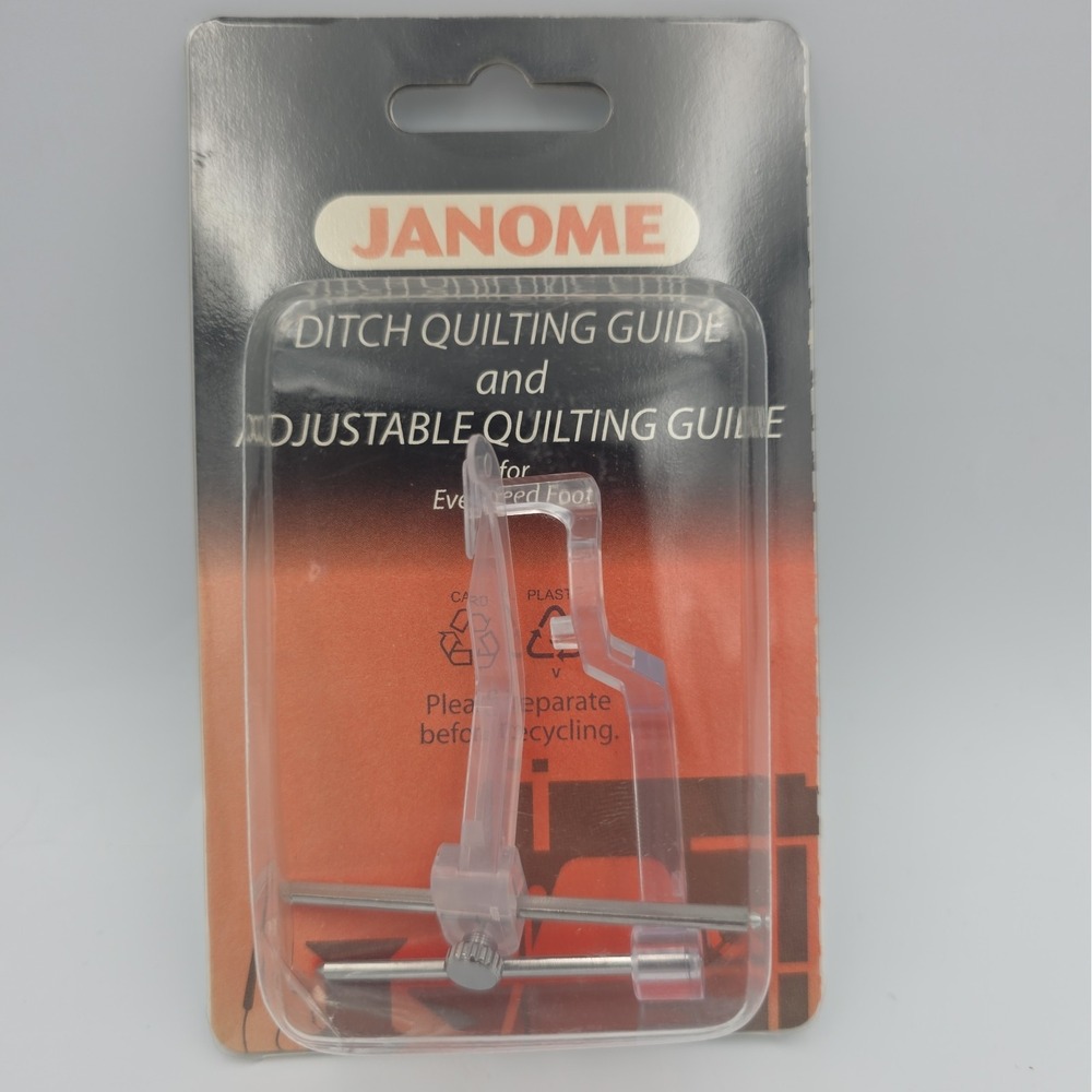 Janome Sewing Machine Ditch Quilt Guide and Adjustable Quilt Guide for Even Feet